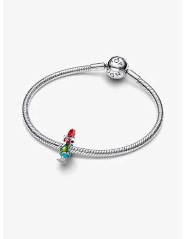 PANDORA Funklende Pavé Tredobbelt Række Charm | Glimtende Elegance