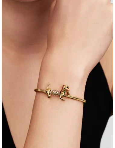 PANDORA Funklende Pavé Tredobbelt Række Charm | Glimtende Elegance
