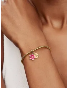 PANDORA Funklende Pavé Tredobbelt Række Charm | Glimtende Elegance 2