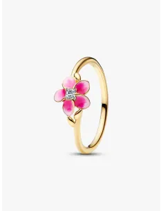 Pandora Disney Vaiana Blomster Ring | Rosa Emalje