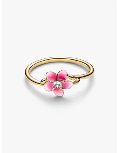 Pandora Disney Vaiana Blomster Ring | Rosa Emalje 2