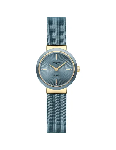 BERING Classic Dameur 11020-833 | Grøn Læderrem & Safirglas