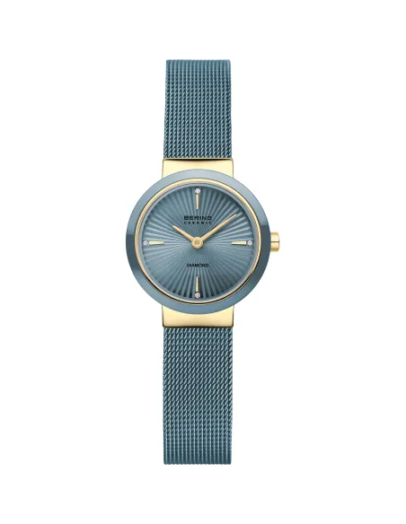 BERING Classic Dameur 11020-833 | Grøn Læderrem & Safirglas