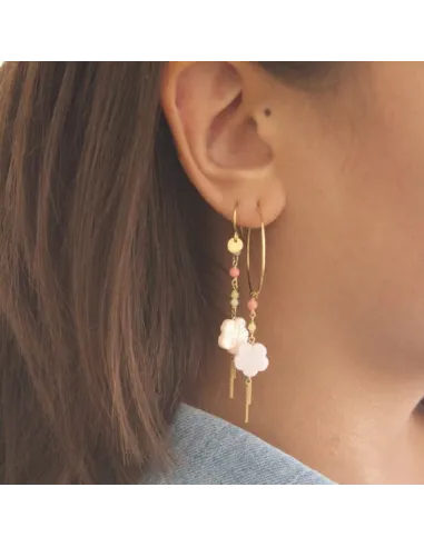 STINE A Cherry Blossom Hoop Earring - Single