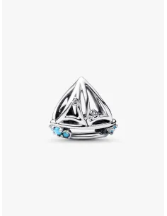 PANDORA Funklende Pavé Tredobbelt Række Charm | Glimtende Elegance
