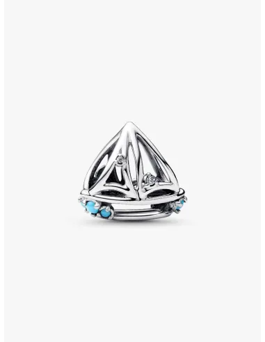 PANDORA Funklende Pavé Tredobbelt Række Charm | Glimtende Elegance