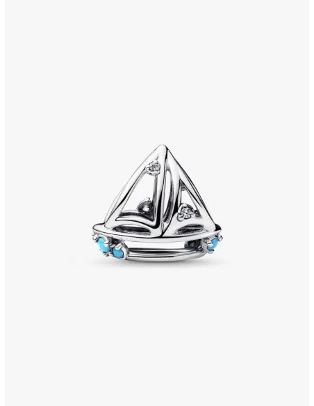 PANDORA Funklende Pavé Tredobbelt Række Charm | Glimtende Elegance