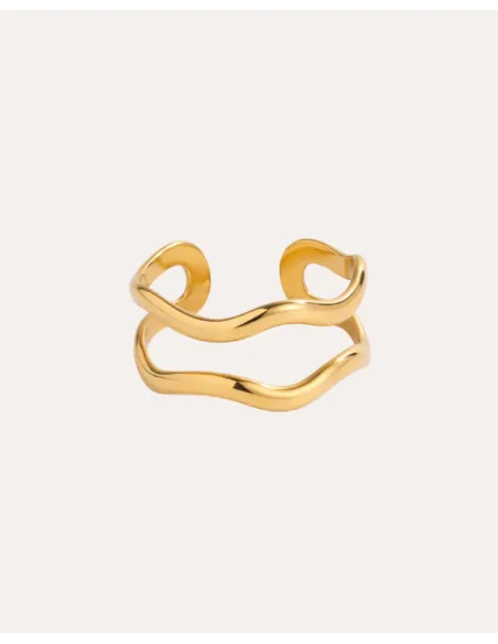 KHAAI STUDIO | Unda Ring - Forgyldt