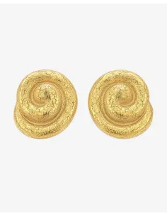 KHAAI STUDIO | Swirl Earrings - Forgyldt