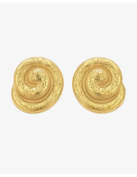 KHAAI STUDIO | Swirl Earrings - Forgyldt