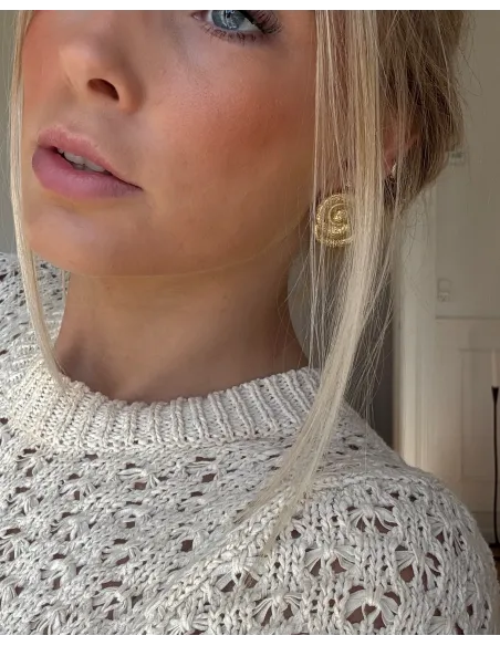 KHAAI STUDIO | Swirl Earrings - Forgyldt