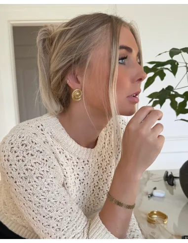 KHAAI STUDIO | Swirl Earrings - Forgyldt