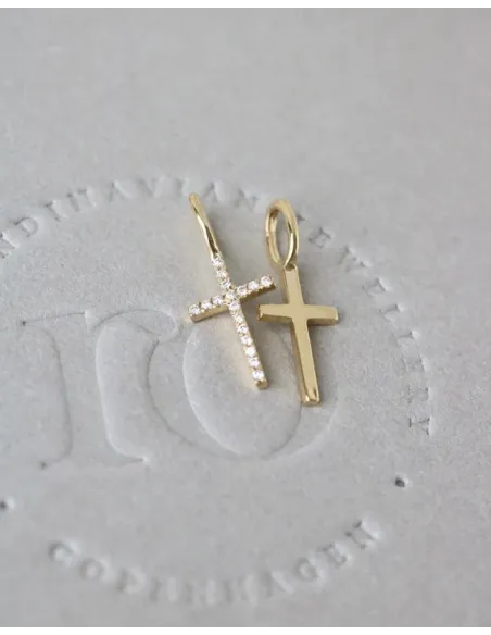 Ro Copenhagen | Symbols Kors vedhæng - 18kt Rødguld