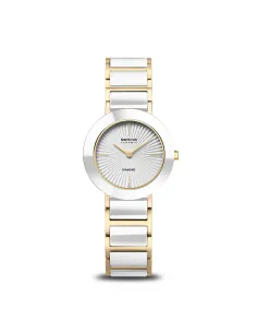 BERING Ceramic Dameur 11435-738 | Safirglas & Lænke