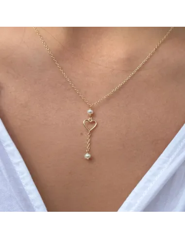 AQUA DULCE | ALMA PEARL NECKLACE | GOLDEN