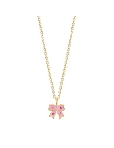 NOA KIDS JEWELLERY | Forg. sølvvedhæng sløjfe m. cz/epoxy