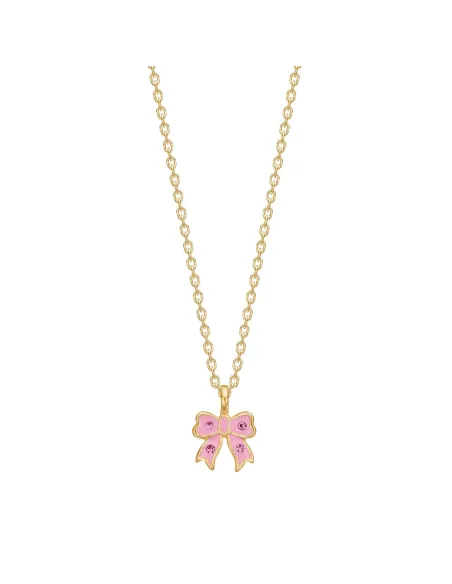 NOA KIDS JEWELLERY | Forg. sølvvedhæng sløjfe m. cz/epoxy