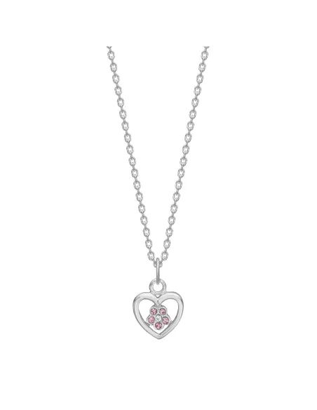 NOA KIDS JEWELLERY | Rhd. sølvvedhæng hjerte m. cz