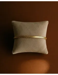 KHAAI STUDIO | Flat Snake Bracelet - Forgyldt 2