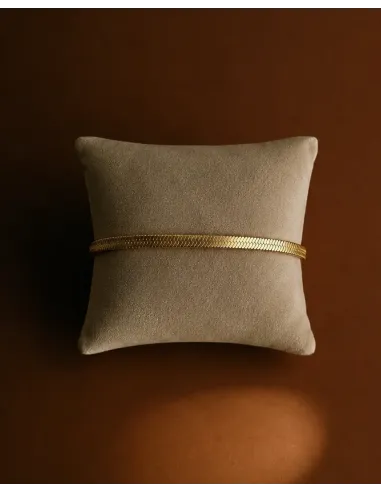 KHAAI STUDIO | Flat Snake Bracelet - Forgyldt