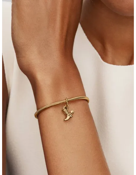 PANDORA Funklende Pavé Tredobbelt Række Charm | Glimtende Elegance