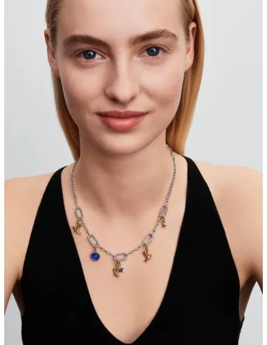 PANDORA Funklende Pavé Tredobbelt Række Charm | Glimtende Elegance