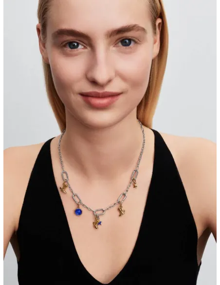 PANDORA Funklende Pavé Tredobbelt Række Charm | Glimtende Elegance