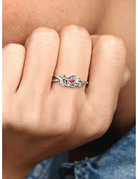 Pandora Disney Vaiana Ocean Bølge Ring | Blå Sten