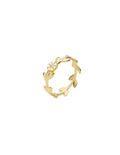 LUND COPENHAGEN | Marguerit ring 5mm krans 24kt forgyldt