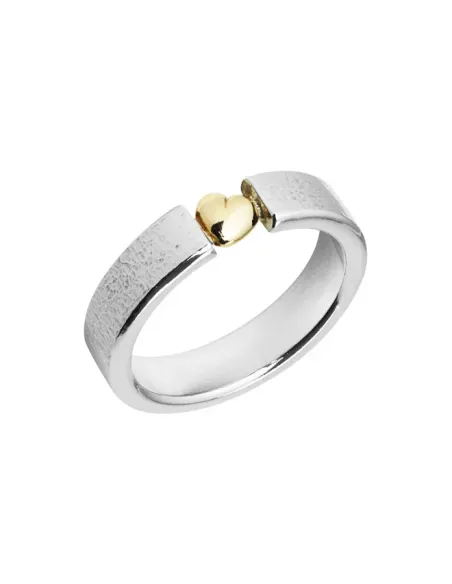 HEIRING | Ring 5mm med 14 karat hjerte