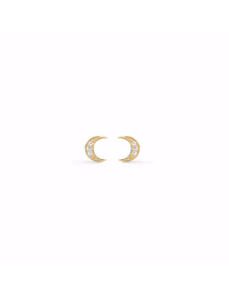Guld & Sølv Design | Seville guld ørestik i 8kt. med zirkonia
