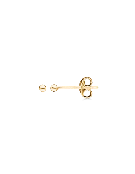 14 kt. guld ørestikker blad tynd aflang | Støvring Design
