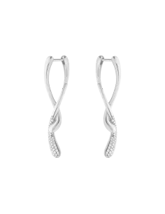 Georg Jensen Mercy Swirl øreringe | Diamanter