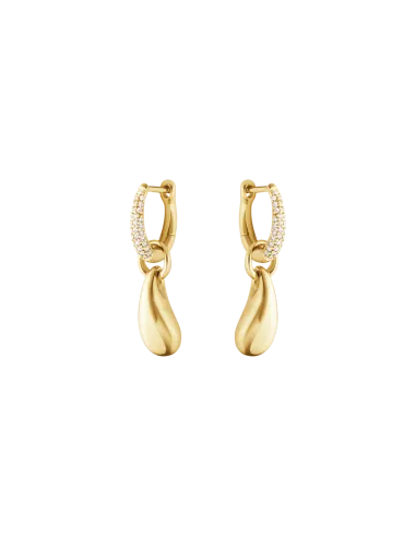 Georg Jensen Reflect øreringe i 18 kt. guld