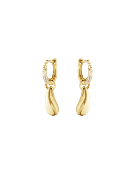 Georg Jensen Reflect øreringe i 18 kt. guld