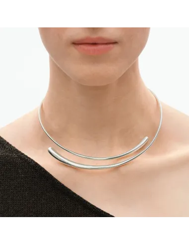Georg Jensen Mercy halsring i sølv | SM–ML
