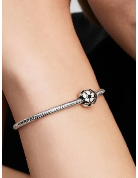 PANDORA Funklende Pavé Tredobbelt Række Charm | Glimtende Elegance