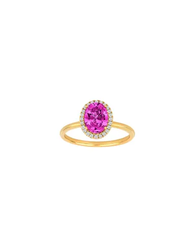 JOANLI NOR | Forgyldt ring MILLENOR pink