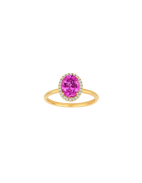 JOANLI NOR | Forgyldt ring MILLENOR pink