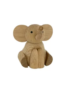 Træfigur, And med Ælling 8/5 cm – Håndlavet træfigur fra NOA,