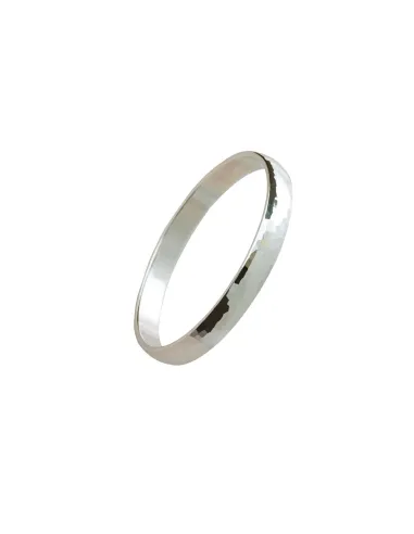Randers Sølv elegant massiv armring i hammerslået sterling sølv