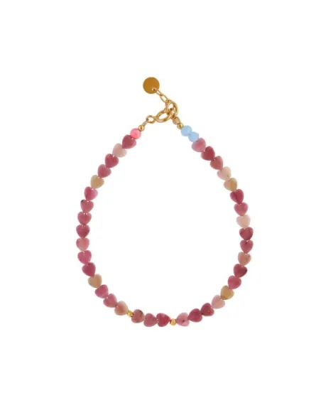 STINE A | Pink Hearts Bracelet