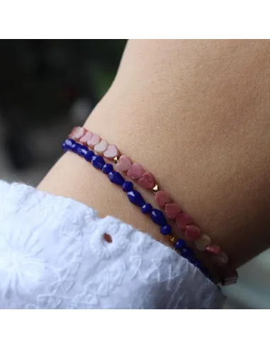 STINE A | Pink Hearts Bracelet