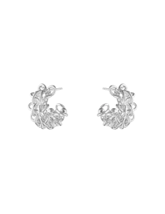 Georg Jensen Weft creoler i sterlingsølv | Hartmann