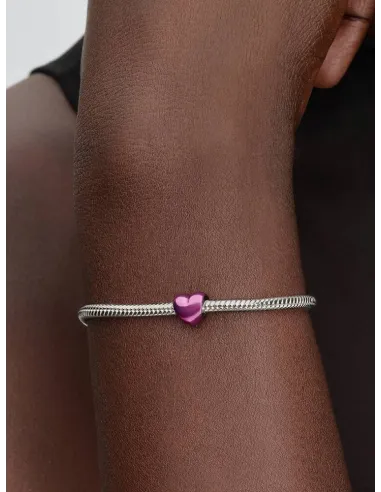 PANDORA Funklende Pavé Tredobbelt Række Charm | Glimtende Elegance