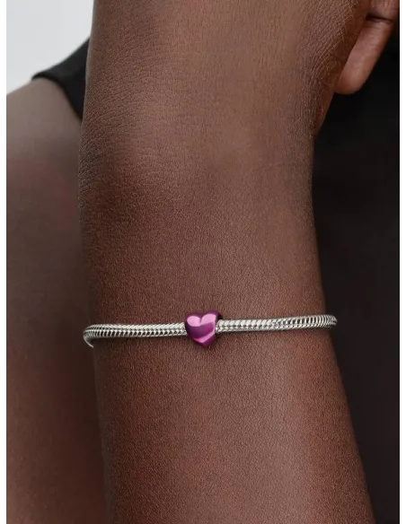 PANDORA Funklende Pavé Tredobbelt Række Charm | Glimtende Elegance
