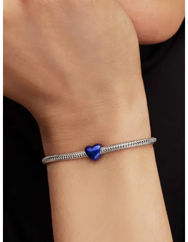 PANDORA Funklende Pavé Tredobbelt Række Charm | Glimtende Elegance