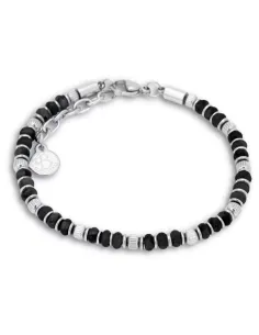 BY BILLGREN | Sultan armbånd i stål med sort onyx, 3 mm