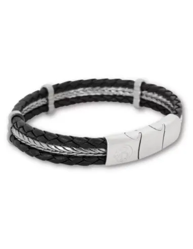 Skyler sort læderarmbånd | by BILLGREN | Hartmann
