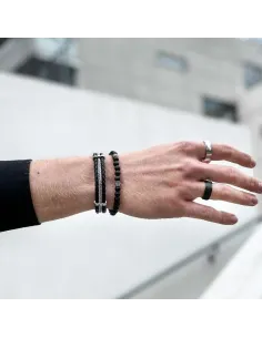 Skyler sort læderarmbånd | by BILLGREN | Hartmann 2